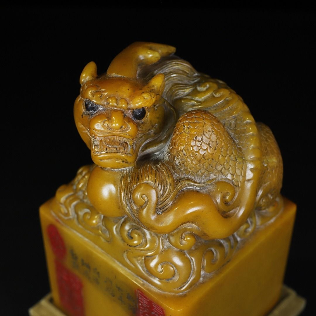 珍藏寿山石田黄雕刻瑞兽钮印章, 興趣及遊戲, 收藏品及紀念品 珍藏寿山石田黄雕刻瑞兽钮印章, 興趣及遊戲, 收藏品及紀念品