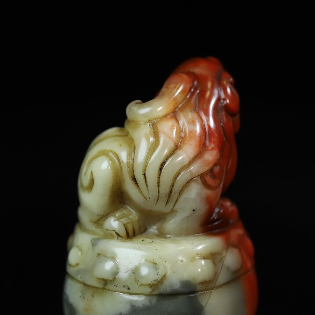 旧藏寿山石瑞兽貔貅钮圆印章, 興趣及遊戲, 收藏品及紀念品, 古董 旧藏寿山石瑞兽貔貅钮圆印章, 興趣及遊戲, 收藏品及紀念品, 古董