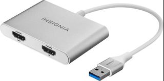 Adaptador dual HDMI USB 3.0
