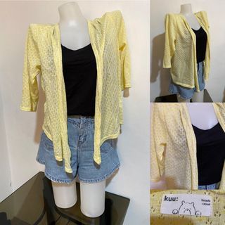 ‼️ Kurashi Casual Japan Knit Cover Up Cardigan