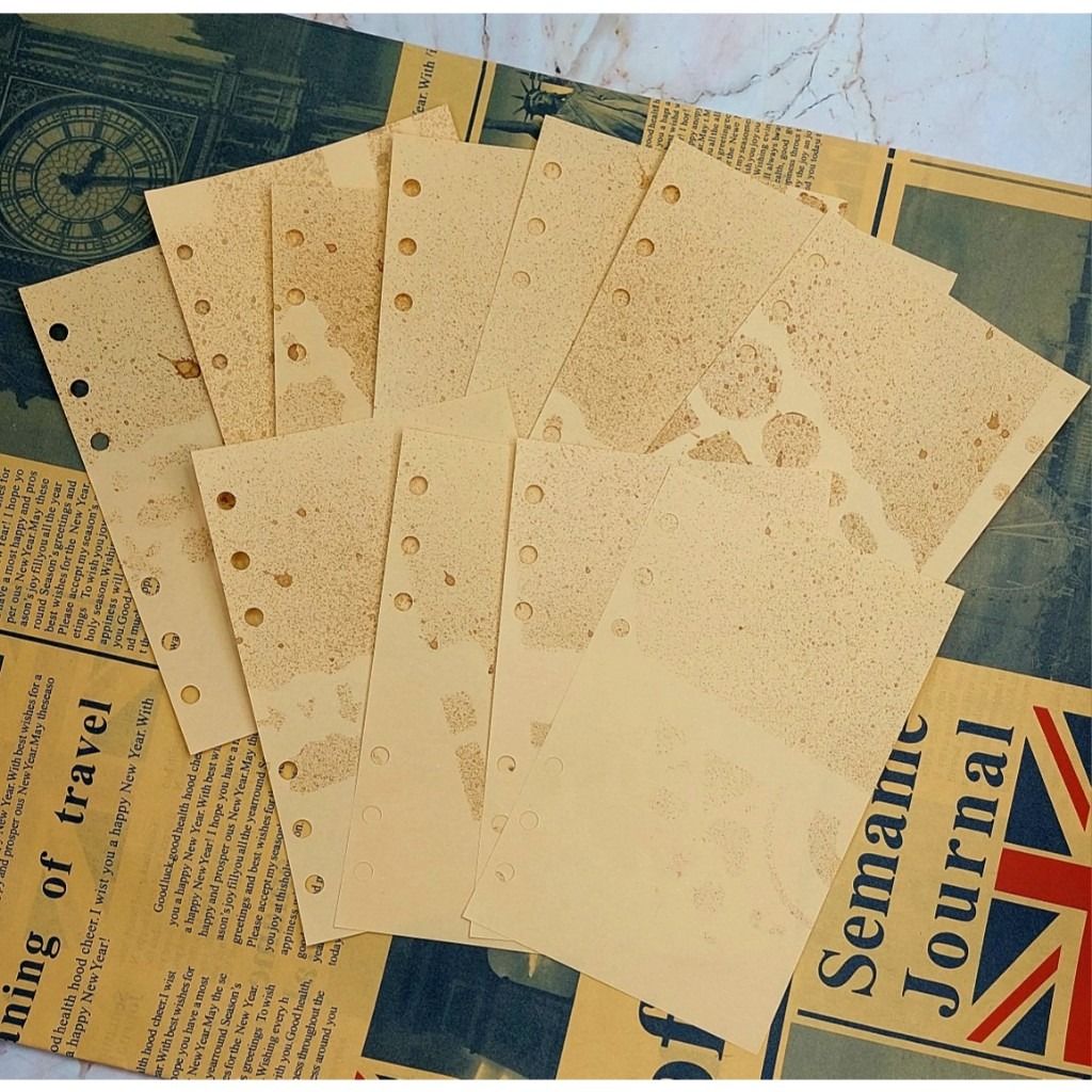 A6 Blank Refill Sheets l Coffee Sprayed l Scrapbook l Rustic l Vintage | Project | Journal (Category: Craft Supplies & Tools) located in Cavite. Submitted by herorganicbeauty (Listing ID 1365722106, Image 3). Description: Size: A6 Blank- Kraft ORIG- Approximately 6.7 x 4.2 Inches or 17 x 10.5 cm (Original Size for Leather Journals refill) **Shade of paper varies per set ✔Handmade with love ✔Vintage papers are coffee sprayed. The dark coffee sprin