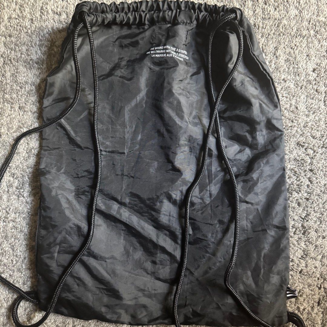 ADIDAS String Bag (w/ side zippers) (Category: Backpacks) located in Makati City. Submitted by pittsrqz (Listing ID 1365679145, Image 2). Description: • in great condition • no flaws.