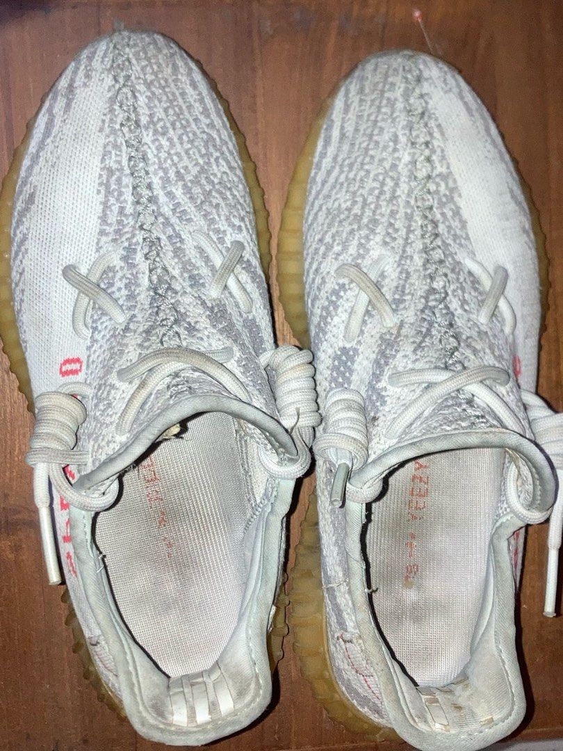 adidas yeezy 350 blue tint, Fesyen Pria, Sepatu Sneakers di