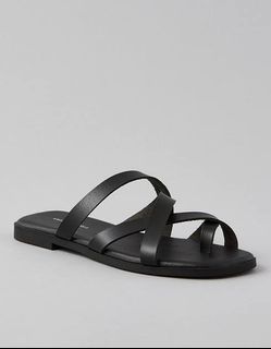 AMERICAN EAGLE Black classic harlie strappy gladiator casual sandals