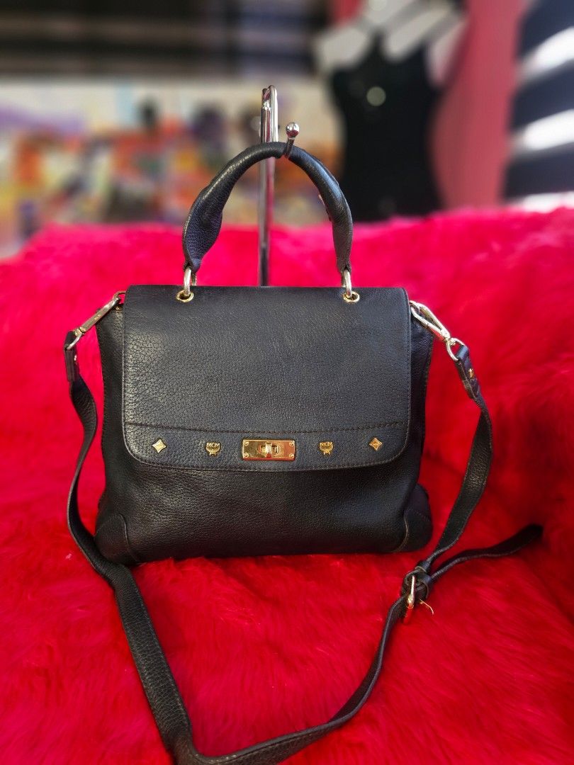 Auth Mcm 2 way bag (Category: Luxury Bags & Wallets) located in Las Pinas. Submitted by liezel49 (Listing ID 1365808761, Image 1). Description: good condition no flaws.