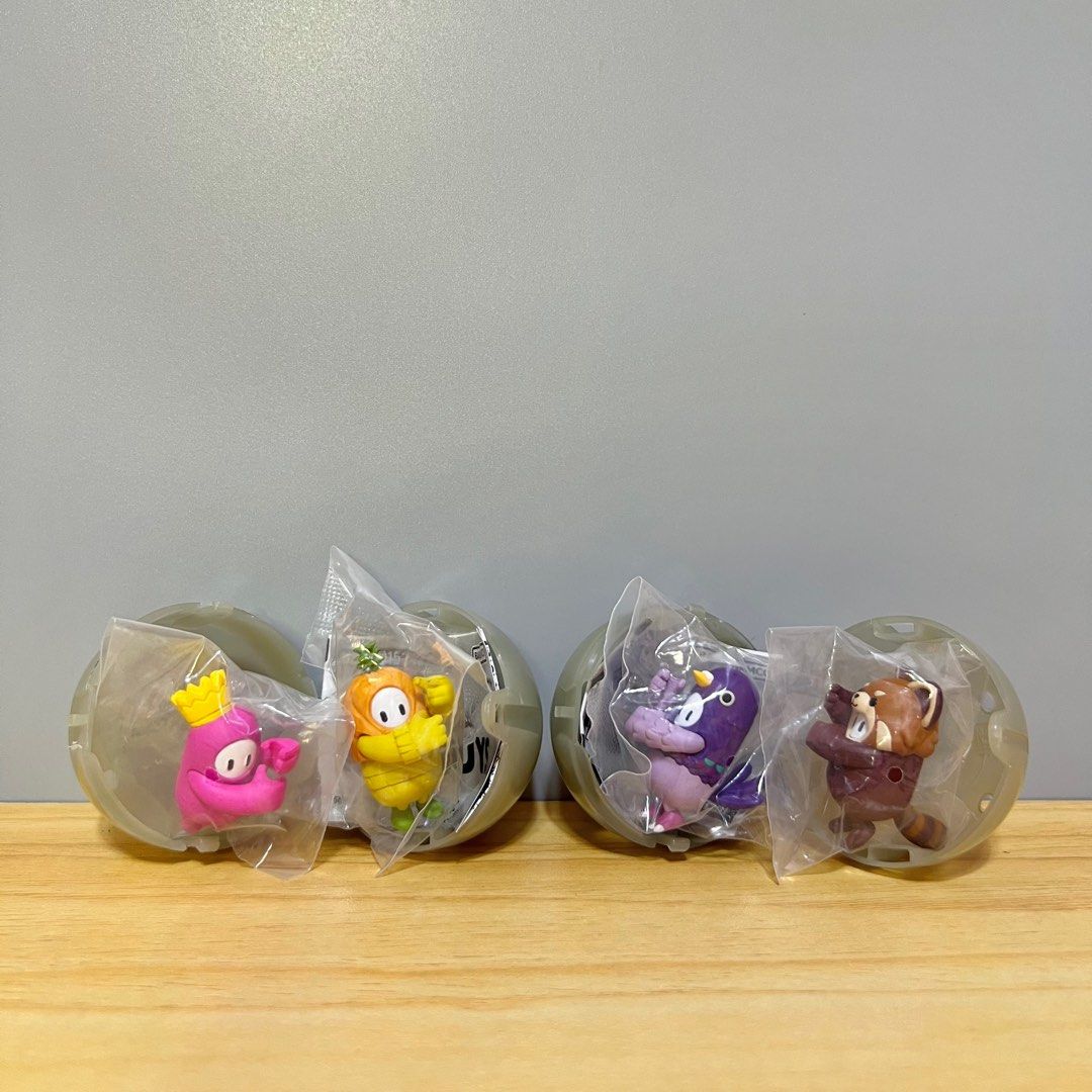 Bandai Fall Guys Hugcot Gashapon 3cm - Php 150 each (Category: Designer & Blind Box Toys) located in Davao. Submitted by pandorastoybox (Listing ID 1365723924, Image 2). Description: Bandai Fall Guys Hugcot Gashapon 3cm - Php 150 each Original Pink (Grown ver.) - 8 pieces available Pigeon - 7 pieces available Red Panda - 7 pieces available Pineapple - 8 pieces available.