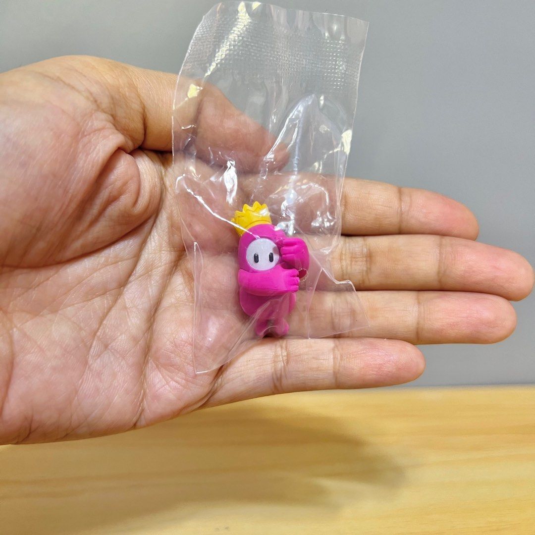Bandai Fall Guys Hugcot Gashapon 3cm - Php 150 each (Category: Designer & Blind Box Toys) located in Davao. Submitted by pandorastoybox (Listing ID 1365723924, Image 3). Description: Bandai Fall Guys Hugcot Gashapon 3cm - Php 150 each Original Pink (Grown ver.) - 8 pieces available Pigeon - 7 pieces available Red Panda - 7 pieces available Pineapple - 8 pieces available.
