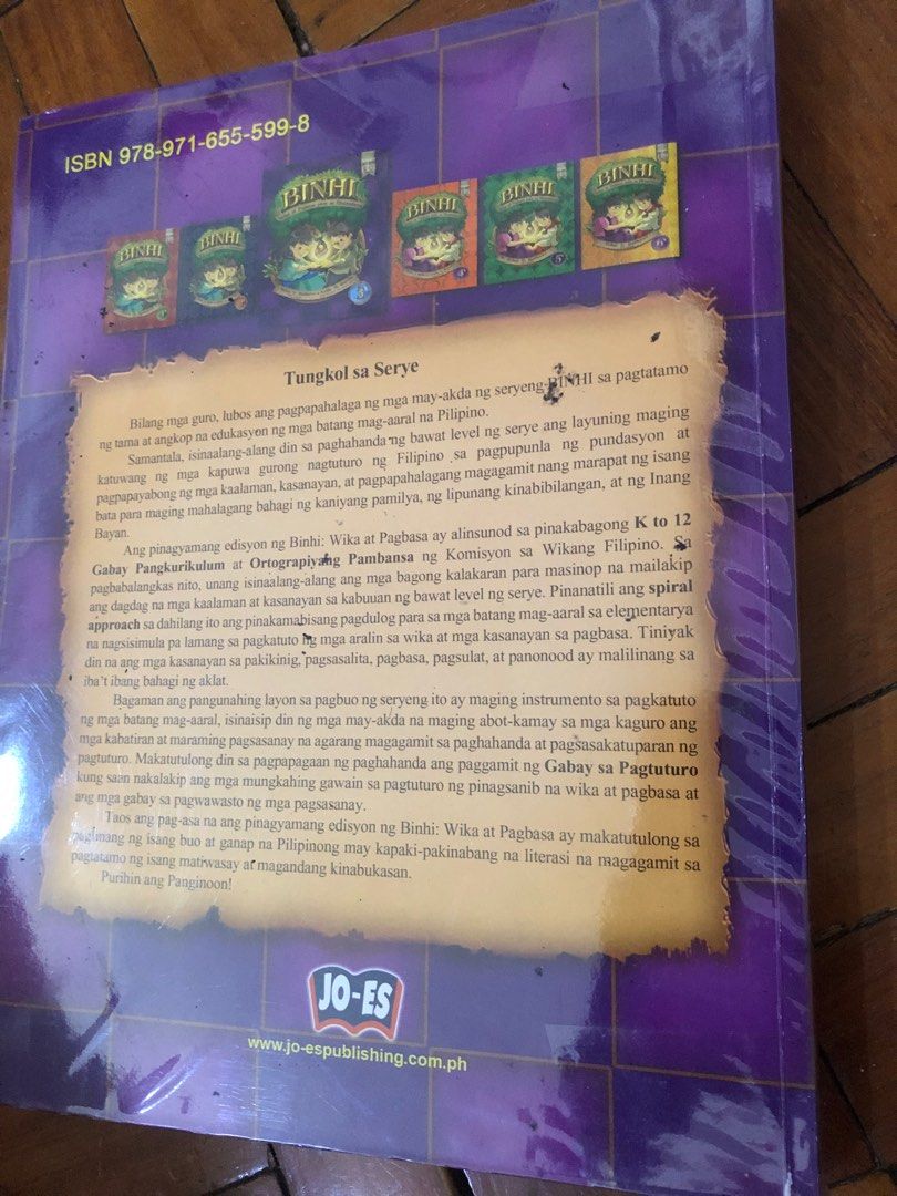 Binhi 3 (Category: Textbooks) located in San Juan City. Submitted by lifeshop888 (Listing ID 1365684601, Image 2). Description: Grade 3 Filipino Book With plastic cover Few pages with answers.