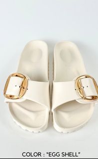 Birkenstock Madrid Big Buckle Eva in Eggshell - EU37