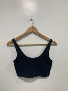 Black cotton on tank top