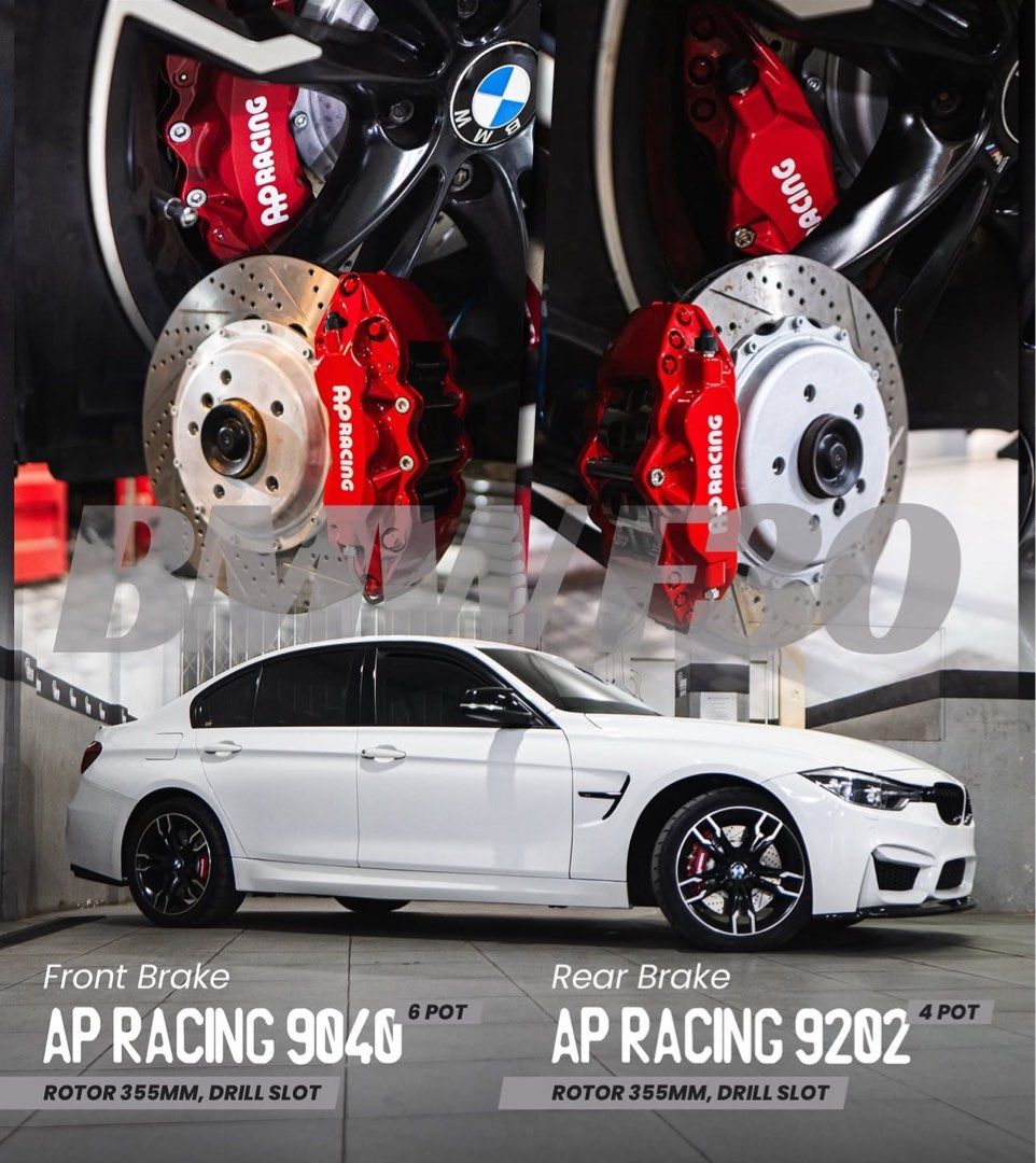 BMW F30 Performance Big Brake Kit Upgrade - AP Racing 9040 6-Piston ...