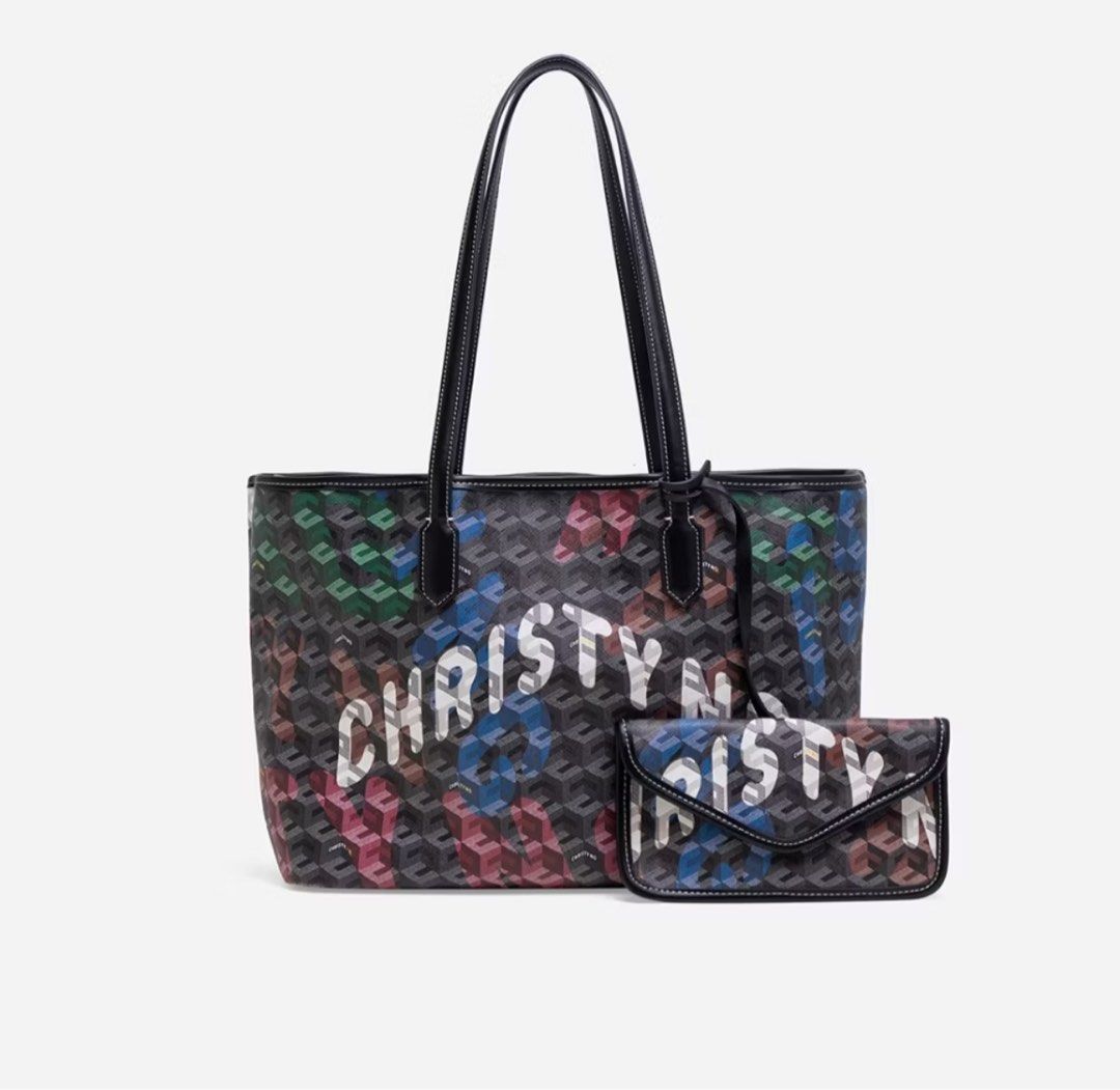 CHRISTY NG Russo Monogram Large Tote Bag (Category: Tote Bags) located in Bulacan. Submitted by shopwithme_23 (Listing ID 1365784173, Image 1). Description: PRE-ORDER‼️ ✅Single Compartment ✅Comes with detachable pouch ✅18” (L) x 10” (H) x 5.5” (W) 💸MOP: Gcash 🚚MOD: J&T/Lalamove 📍San Ildefonso, Bulacan.