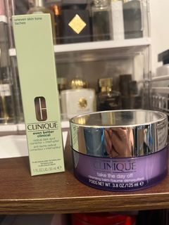 Clinique cleansing balm and spot corrector