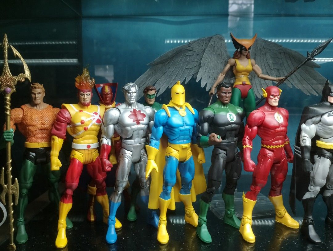 DCUC Justice League Set (Category: Figurines & Statues) located in Malabon City. Submitted by goldenrabbit.ddb11e (Listing ID 1365679538, Image 2). Description: DCUC Justice League Set P31.599.00 Personal Collection, All in Good Condition, Displayed only in glass cab. Set Only 🙂 Loc: Malabon Shipping via lalamove, grab, flash only.
