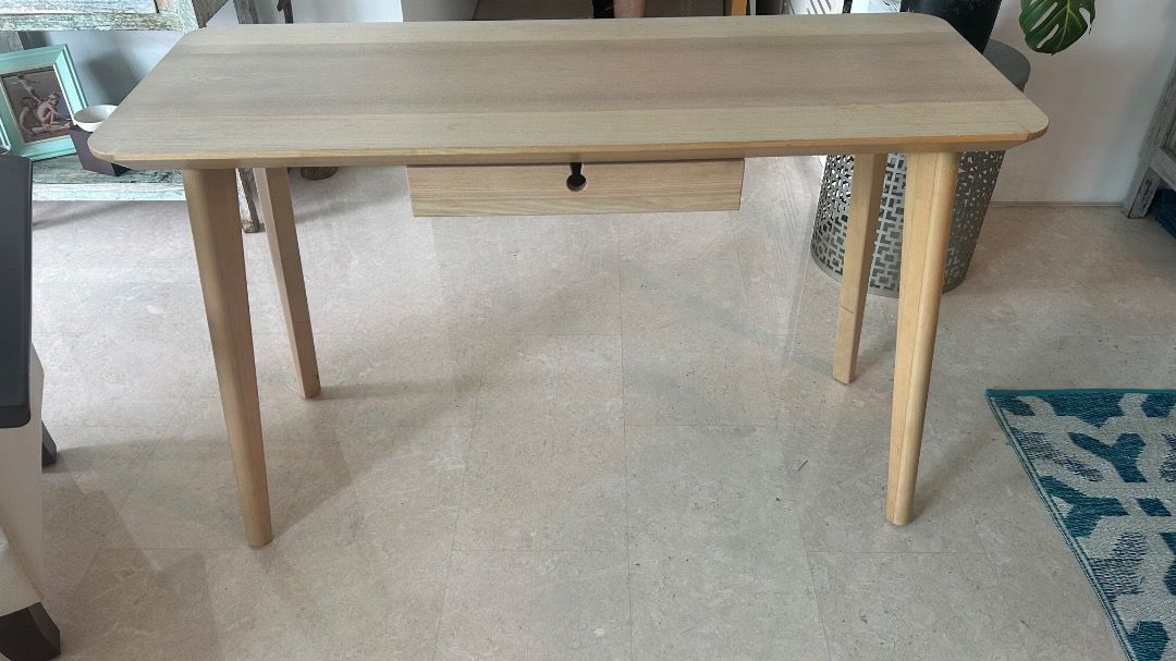 Dressing table (Category: Other Home Furniture) located in Singapore. Submitted by delph30 (Listing ID 1365696036, Image 1). Description: Lightly used ikea dressing table with one draw, lightweight and matches most modern homec.