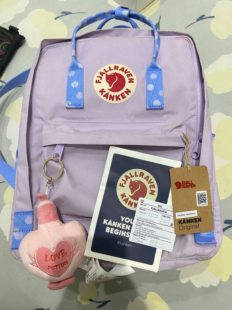 fjallraven kanken original urban icon pastel lavender confetti limited  edition