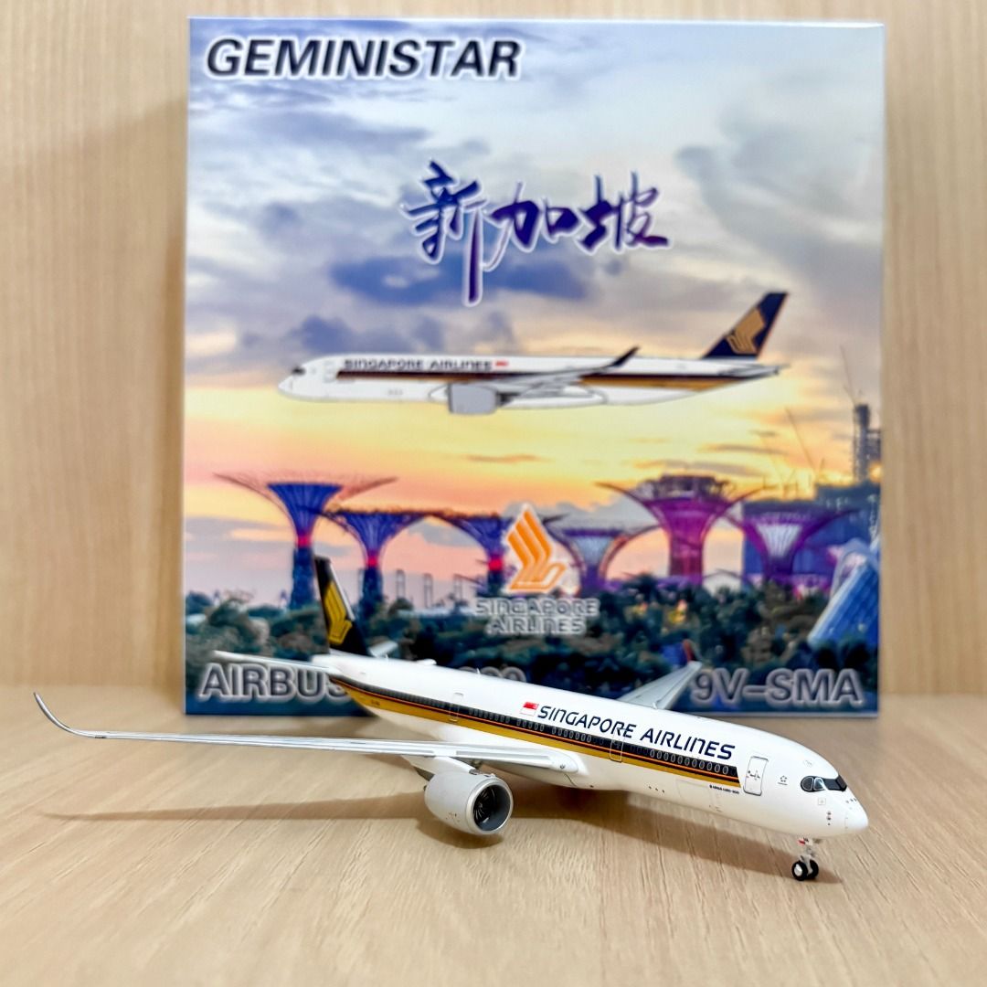 GEMINI STAR SINGAPORE AIRLINES AIRBUS A350-900XWB 9V-SMA 1:400 DIECAST  METAL AIRPLANE AIRCRAFT MODEL, Hobbies & Toys, Toys & Games on Carousell