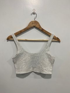 Gray cotton on tank top