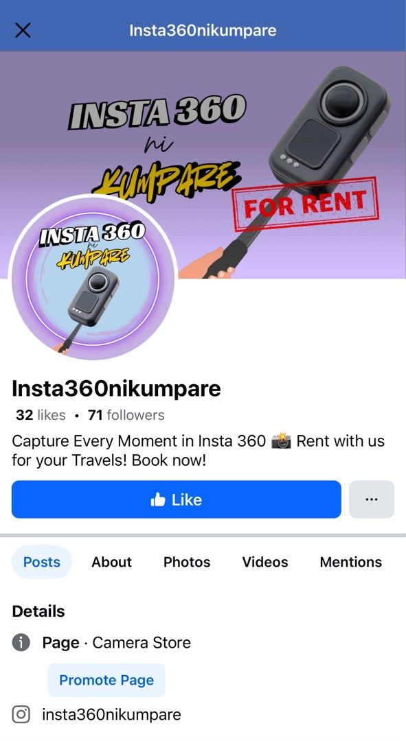 Insta 360 x4 For Rent (Category: Cameras) located in Manila. Submitted by avtulalian04 (Listing ID 1365780296, Image 3). Description: 📸Insta 360 x4 - Travel Bundle - Motorcycle Bundle. Capture Every Moment in Insta 360 📸 Rent with us for your Travels! Book now! DM me for more info. 📍Metro Manila 📍Antipolo, Rizal FB Page: Insta360nikumpare #insta360 #insta360x4 #insta360forrent #insta360x4forrent #cameraforrent #travelcamera #insta360nikumpare