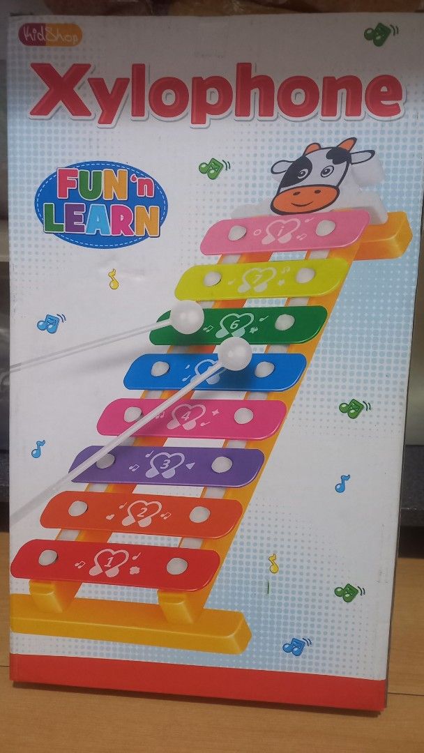KidShop Xylophone Toy (Category: Educational & Learning Toys) located in Pasig City. Submitted by theelegantcloset (Listing ID 1365753413, Image 1). Description: Gifted but never opened and used Guaranteed Original.