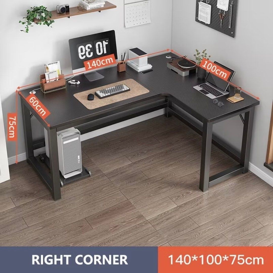 L Type Computer Table Setup L Shaped Office Desk | Office Study Table | Home Workstation Desk ...