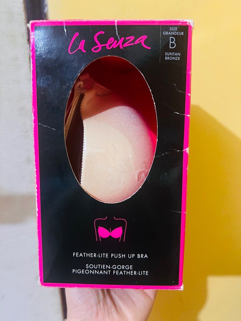 La Senza Feather-Lite Push Up Bra size B (Category: Undergarments & Loungewear) located in Malaybalay. Submitted by charmcee (Listing ID 1365810286, Image 1). Description: Preloved La Senza Feather-Lite Push Up Bra size B. NBU, fitted only but it’s too small for me. Complete with box and care instructions. 2,500 + SF.