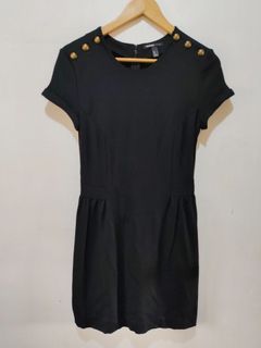 MANGO Fit Black Dress
