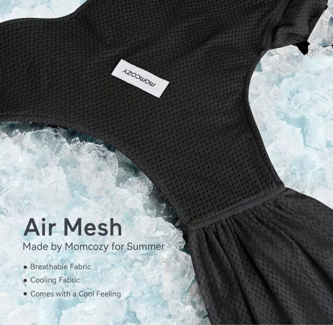 Momcozy Baby Wrap Black (Category: Carriers & Slings) located in Paranaque City. Submitted by crystelleftm (Listing ID 1365738334, Image 2). Description: Bnew with pouch.