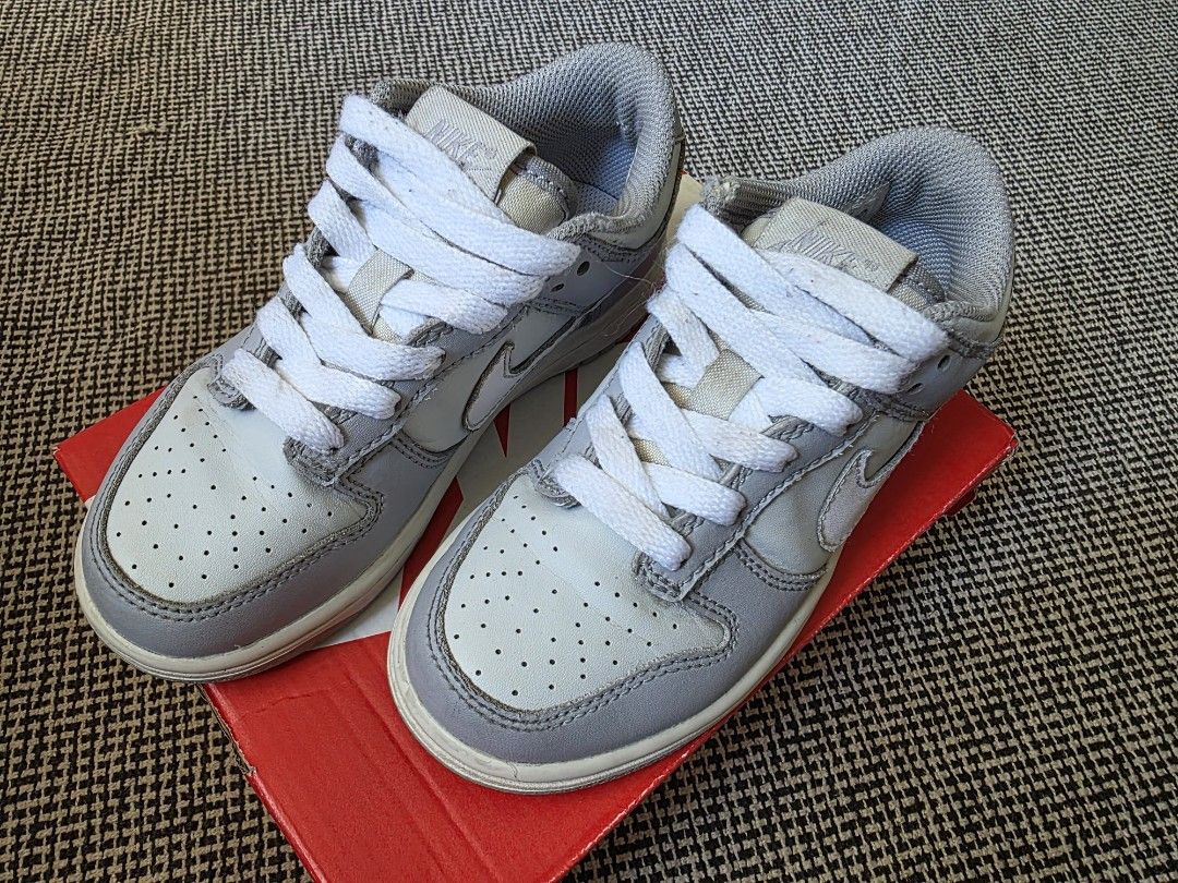 Nike Dunk Low PS 12C (Category: Babies & Kids Fashion) located in Makati City. Submitted by chris_angle (Listing ID 1365688715, Image 1). Description: Nike Dunk Low 12C Used slight tear in the sockliner of the left shoe - can be seen in the pics Meetup in Uptown Mall or Starbucks Avida Verte Shipping can be arranged once payment is confirmed. Shipping fee to be charged to buyer. Payment - BPI, GCash or Maya.