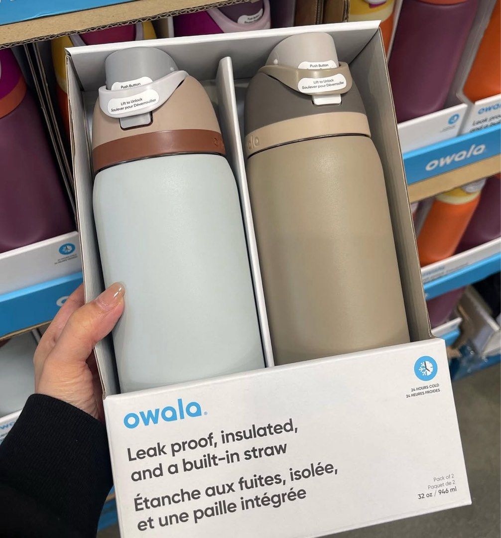 Owala - FreeSip Stainless Steel Water Bottle 32Oz - Calm Waters (Category: Water Bottles & Tumblers) located in Angeles City. Submitted by btsvtreasures (Listing ID 1365305483, Image 1). Description: Owala - FreeSip Stainless Steel Water Bottle 32Oz - Calm Waters & Down to Earth ₱2.5k each only below ph srp Original price in Ph: ₱3k - ₱3.5k Pack of 2 (dm for available colors) Deadline of order: April 28 (PAYO) ETA: 1st-2nd week of May Message me 