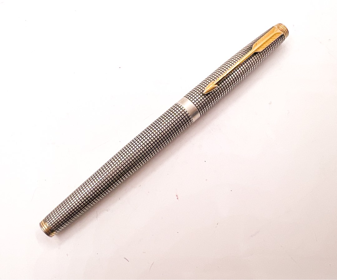 Parker 75 sterling silver 925 fountain pen XF 14k nib, Hobbies & Toys ...