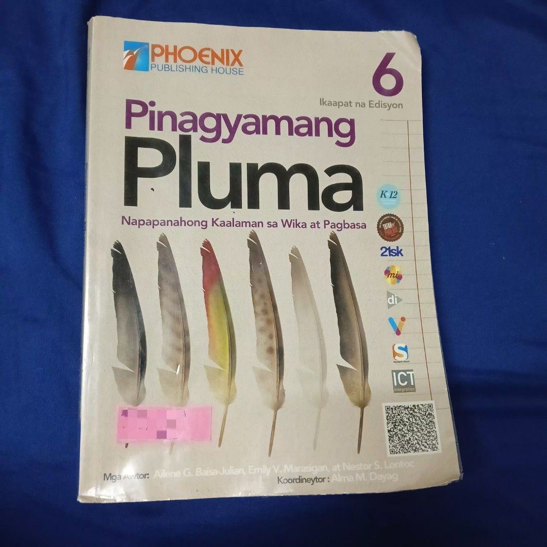 Pluma 6 (Category: Looking For) located in Cebu City. Submitted by monique1321 (Listing ID 1365744976, Image 1). Description: Pluma 6 book. copyright 2023 4th edition.