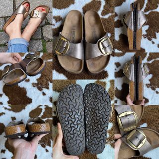 Preloved Original Birkenstock Madrid Big Buckle Taupe