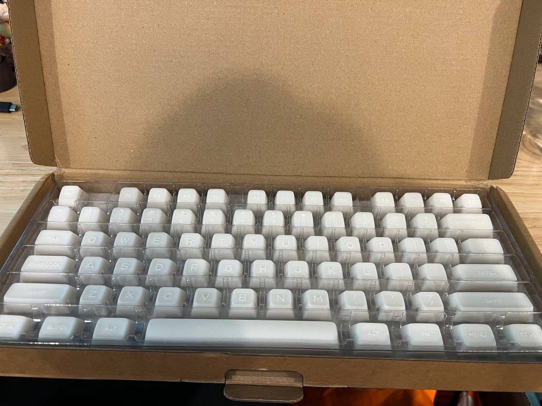 Rice White Keycaps SA profile 142 keys, Computers & Tech, Parts ...