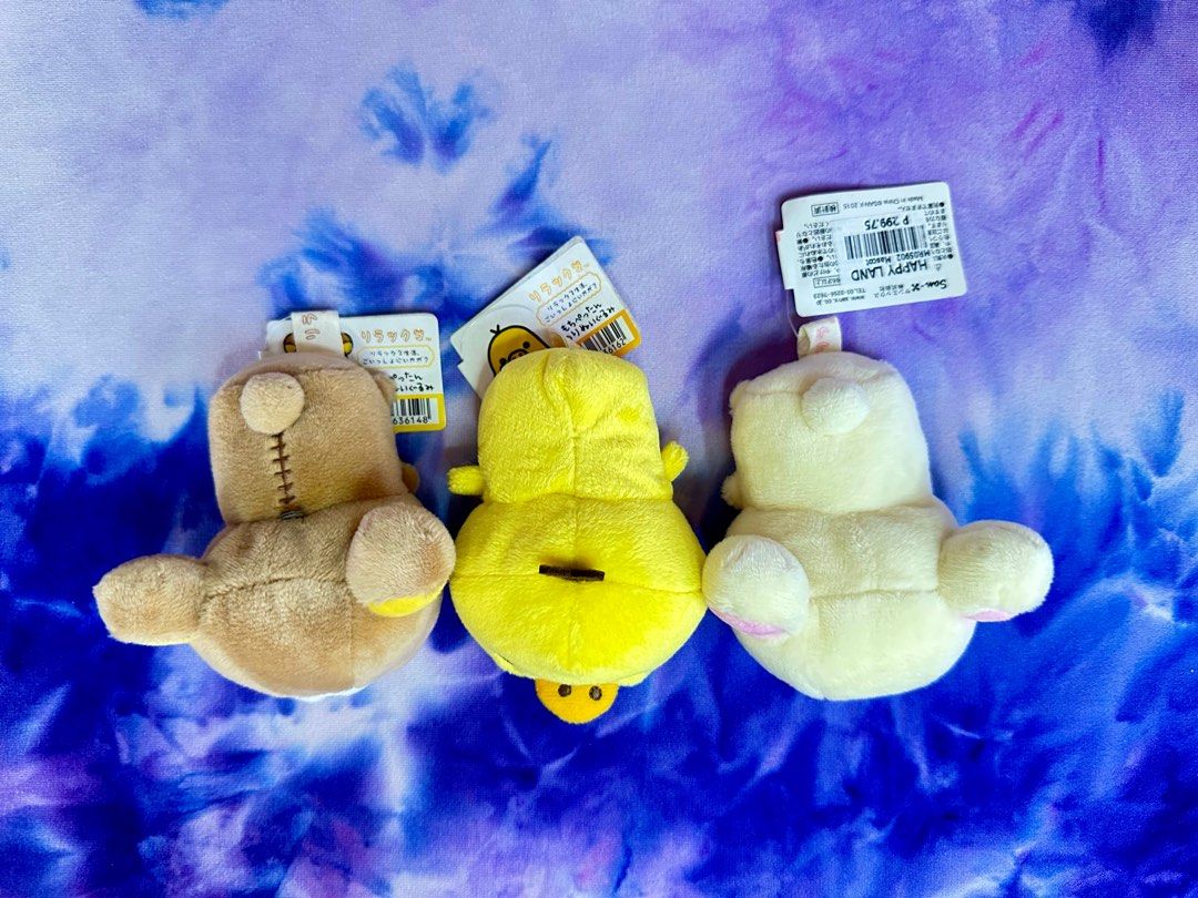 RILAKKUMA Chumchum set - AUTHENTIC (Category: Designer & Blind Box Toys) located in Cainta. Submitted by mapc18 (Listing ID 1365660298, Image 1). Description: SOLD NA SI KORI GOOD AS BRAND NEW! WELL TAKEN CARE OF! With intact tag price. WHAT YOU SEE IS WHAT YOU GET..