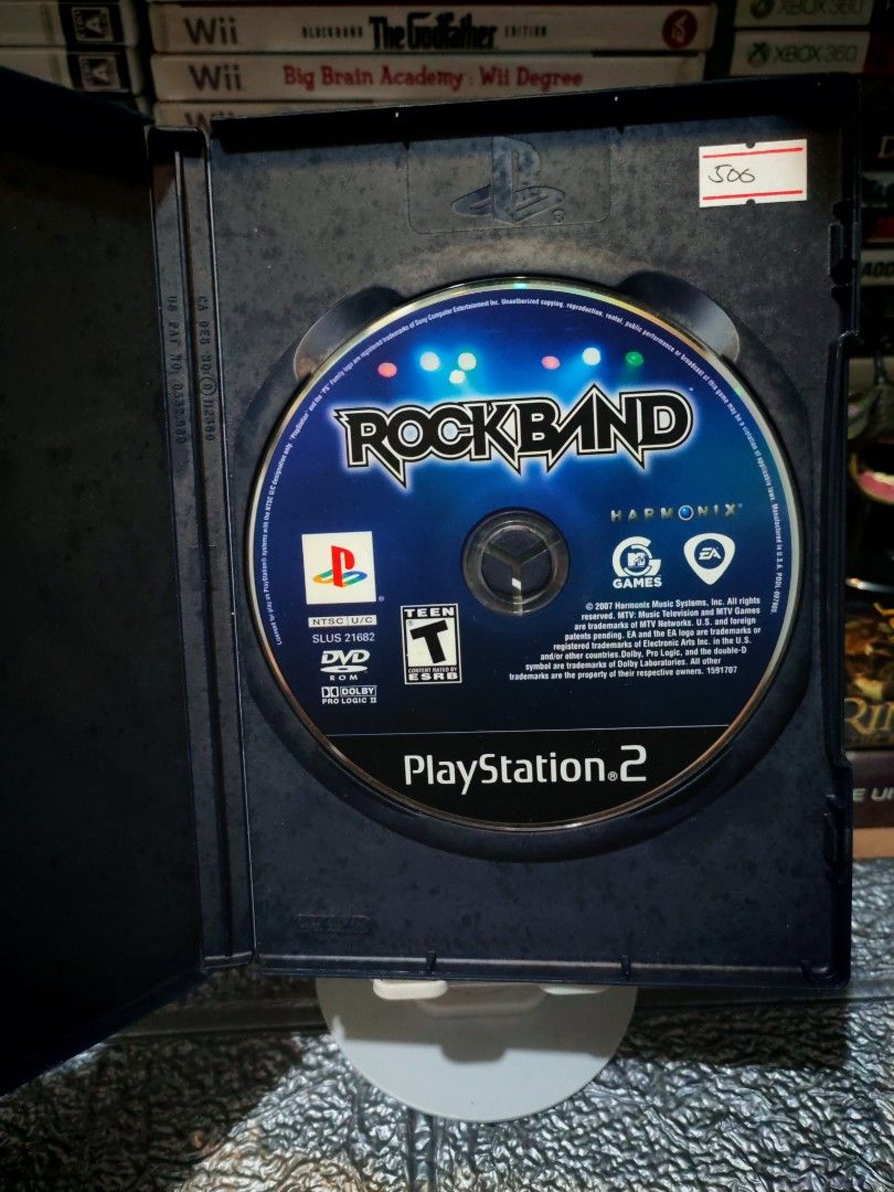 ROCK BAND PS2 DISC (Category: PlayStation) located in Santa Rosa. Submitted by tristanmunoz (Listing ID 1365779454, Image 3). Description: For sale Php500 Rock Band PS2 EA /Harmonix NTSC-U/C No Manual Tested working condition 100% Authentic Can do video calls Shipping Nationwide 🛵Lalamove SDD c/o buyer (Gcash/Bank Trans or COD payment) 🚛JNT or LBC strictly Payment First Meetup/Pickup: Sta.Rosa Dita Rotonda, Jollibee Golden City, 711 Balibago, C