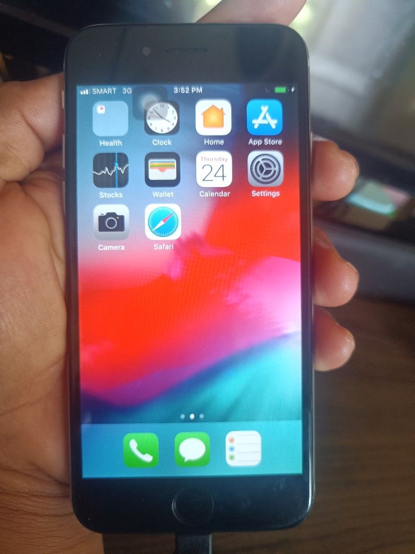 Second-hand Iphone 6 (Category: iPhone 6 Series) located in General Trias. Submitted by julzgacer (Listing ID 1365757764, Image 1). Description: IPHONE 6 FOR SALE! Looking for a budget legit iPhone? Check this out! For as low as 2,200 pesos only! You can have it 😉🤗 iPhone 6 specs: ✅ 64GB storage ✅ Battery health: 75% ✅ Openline & iCloud unlocked ✅ Honest issue, replaced LCD and simcard slot can't eject automatically. ✅ Unit & cable charger only