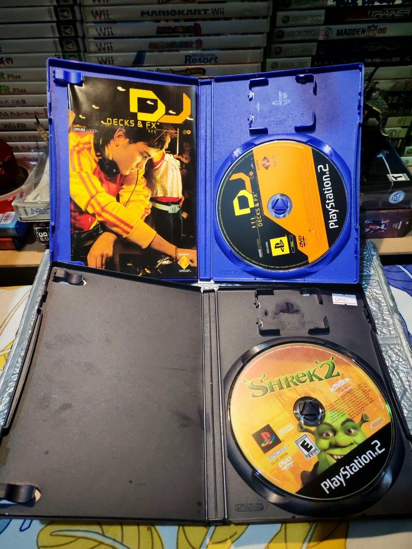 SHREK 2 and DJ Decks & FX PS2 Games (Category: PlayStation) located in Santa Rosa. Submitted by tristanmunoz (Listing ID 1365788207, Image 2). Description: For sale Shrek 2 - 600 DJ Decks & FX - 600 NTSC-U/C both Tested working condition 100% Authentic Can do video calls Shipping Nationwide 🛵Lalamove SDD c/o buyer (Gcash/Bank Trans or COD payment) 🚛JNT or LBC strictly Payment First Meetup/Pickup: Sta.Rosa Dita Rotonda, Jollibee Golden City, 711