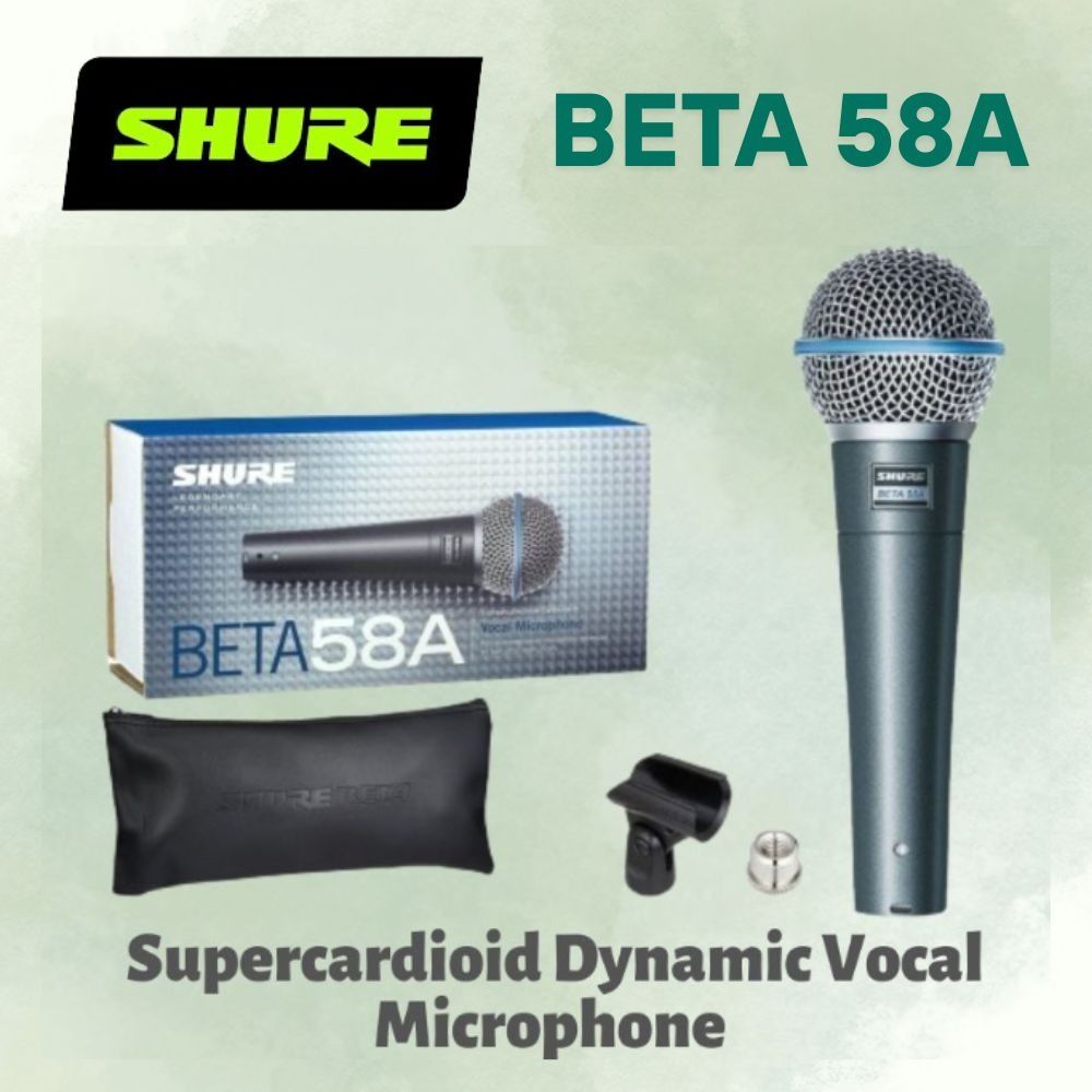 Shure BETA 58A Supercardioid Dynamic Vocal Microphone632355373617951112