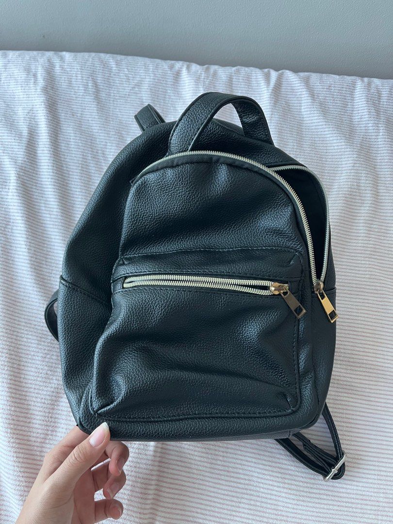 Small Cute Black Synthetic Leather Backpack Japanese (Category: Backpacks) located in Taguig. Submitted by titlewithnofight (Listing ID 1365694323, Image 1). Description: Originally bought in Japan Used with love, no visible flaws Price is negotiable Payment GCASH only No pickup/ meetup service .