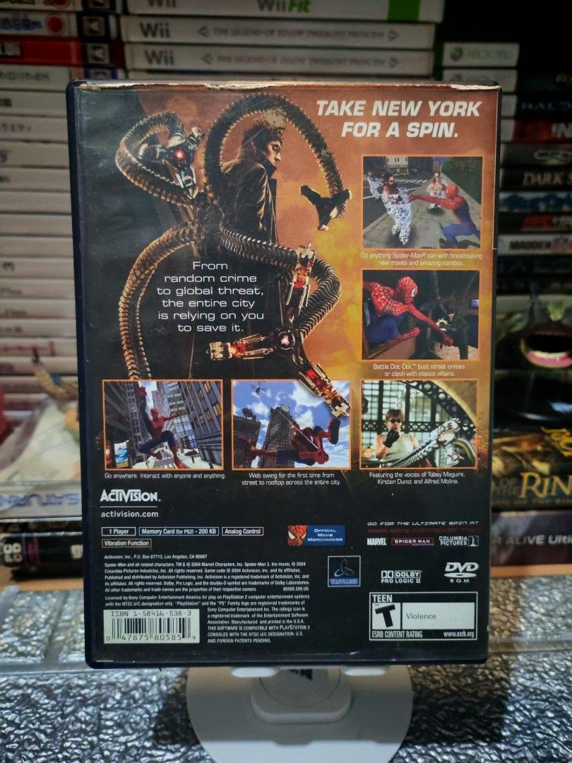 SPIDER-MAN 2 PS2 (Category: PlayStation) located in Santa Rosa. Submitted by tristanmunoz (Listing ID 1365783596, Image 2). Description: For sale Php1,200 Spider-Man 2 PS2 Activision NTSC-U/C Complete with Manual CIB Tested working condition 100% Authentic Can do video calls Shipping Nationwide 🛵Lalamove SDD c/o buyer (Gcash/Bank Trans or COD payment) 🚛JNT or LBC strictly Payment First Meetup/Pickup: Sta.Rosa Dita Rotonda, Jollibee Golden City,