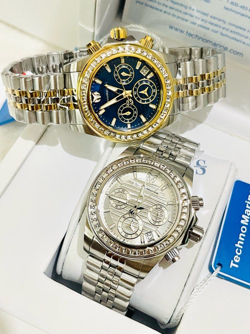 Technomarine Manta Ray Watch (Category: Luxury Watches) located in Manila. Submitted by shopperone_usa (Listing ID 1365741483, Image 2). Description: 🔹💯 Authentic & Brand New 🔹 ON HAND in Manila, ready to ship 🔹 Purchased from the Brand’s store in 🇺🇸 🔹 TM-222023 Unisex 38mm chrono, silver tone bezel w/ crystal set, silver tone stainless steel case & band, white dial w/ silver tone hands, water resistant 200 meter 🔹Warranty: https://shoppe