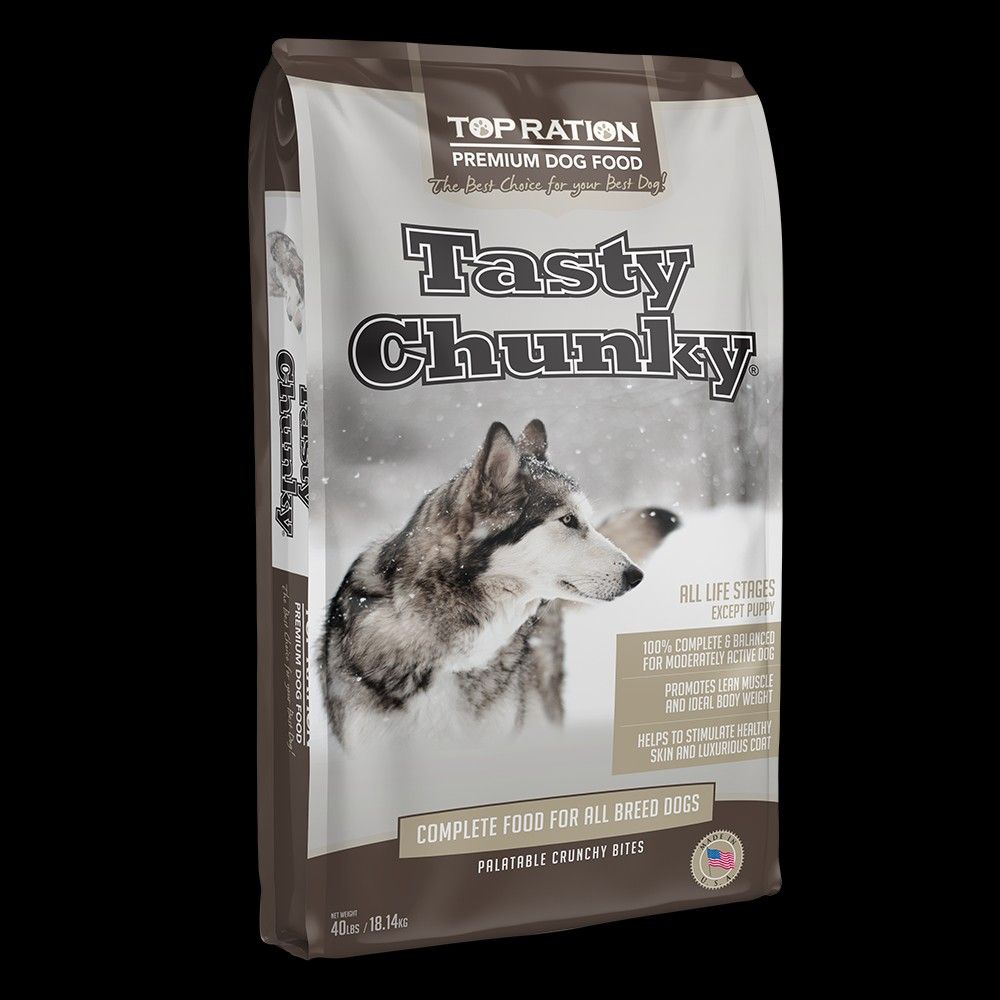 Top Ration Dog Tasty Chunky 18.14kg (Category: Pet Food) located in Singapore. Submitted by icloset (Listing ID 1365676738, Image 1). Description: .