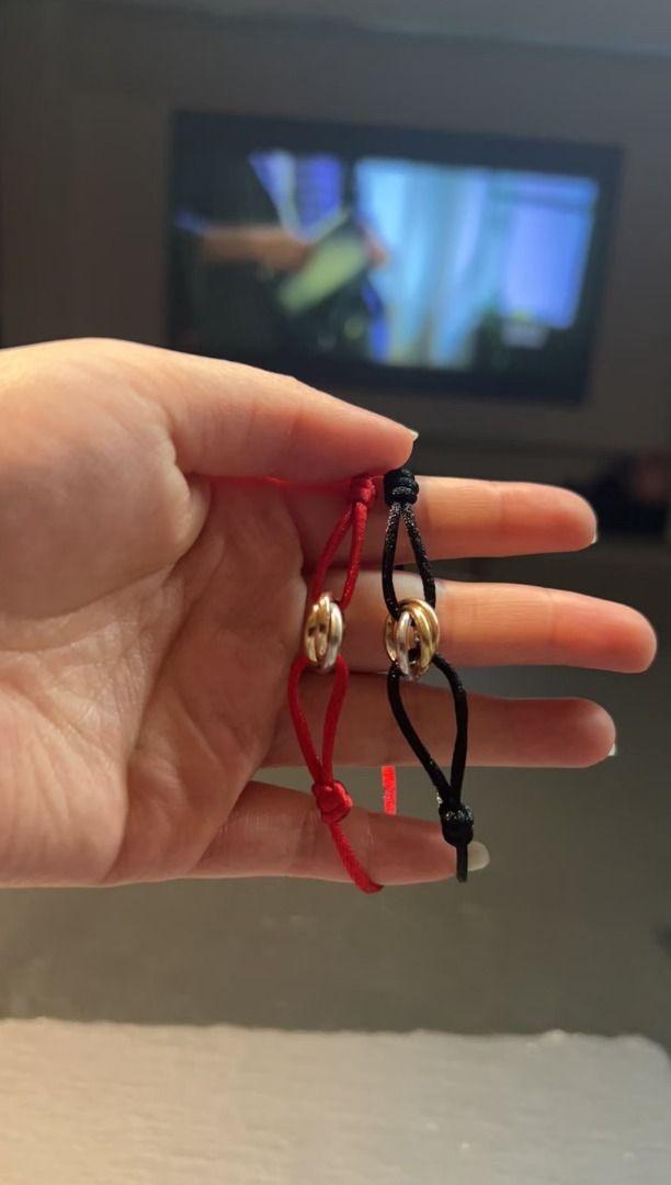 trinity red string black string engraving bracelet 18k gold plated pre order (Category: Bracelets) located in Quezon City. Submitted by japanandsingaporeluxepreloved (Listing ID 1365654328, Image 1). Description: .