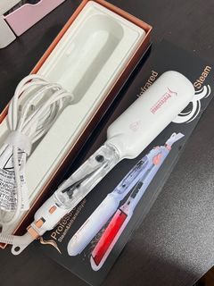 Ubeator Steam Hair Straightener Infrared Heating Flat Iron LED Display Ceramic Vapor