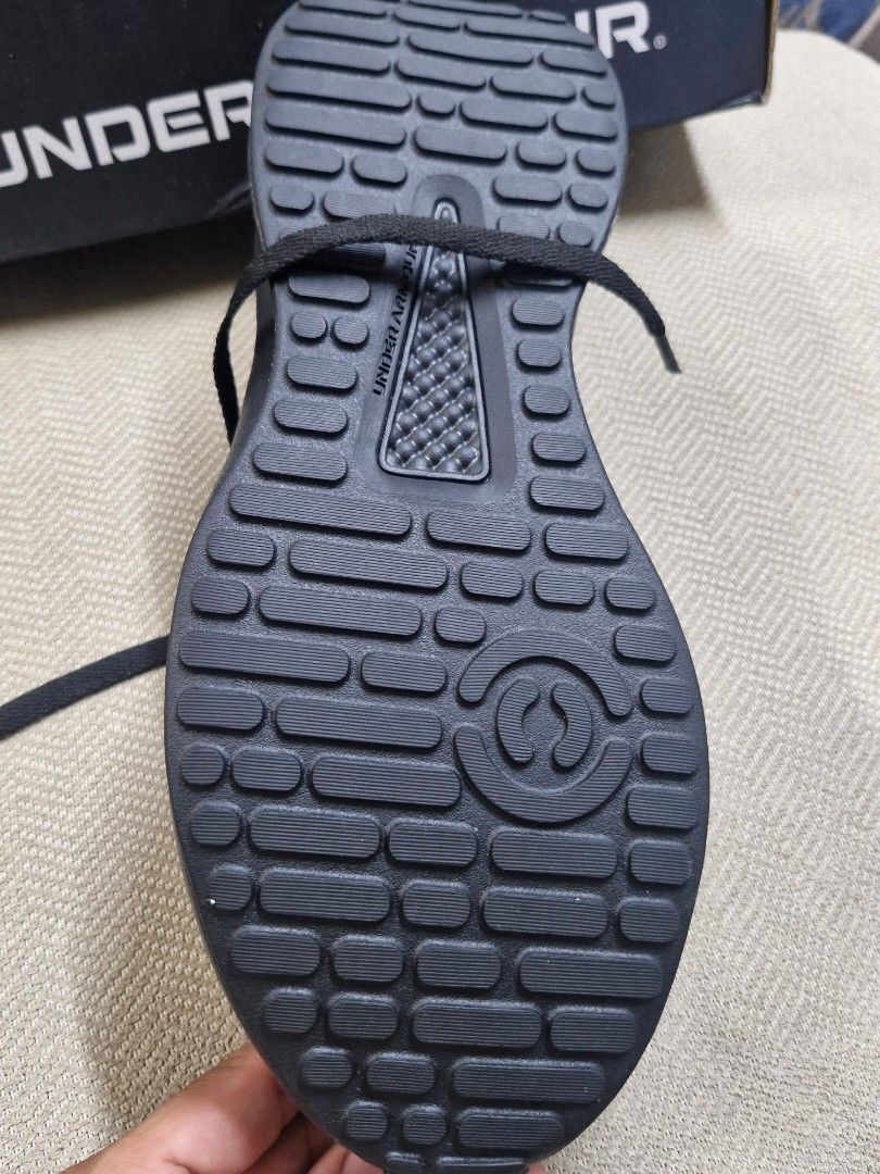 Under Armour Charged Edge (Category: Sneakers) located in Makati City. Submitted by CAPSnHATS (Listing ID 1365765901, Image 3). Description: authentic Under Armour Charged Edge triple black 10 us size mens brought in Amazon USA rfs; wrong size.