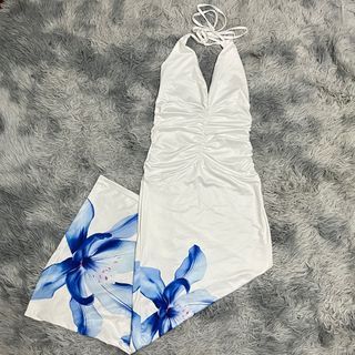 white backless floral print sexy beach long dress zara h&m forever21 shein cotton on topshop bershka mango 