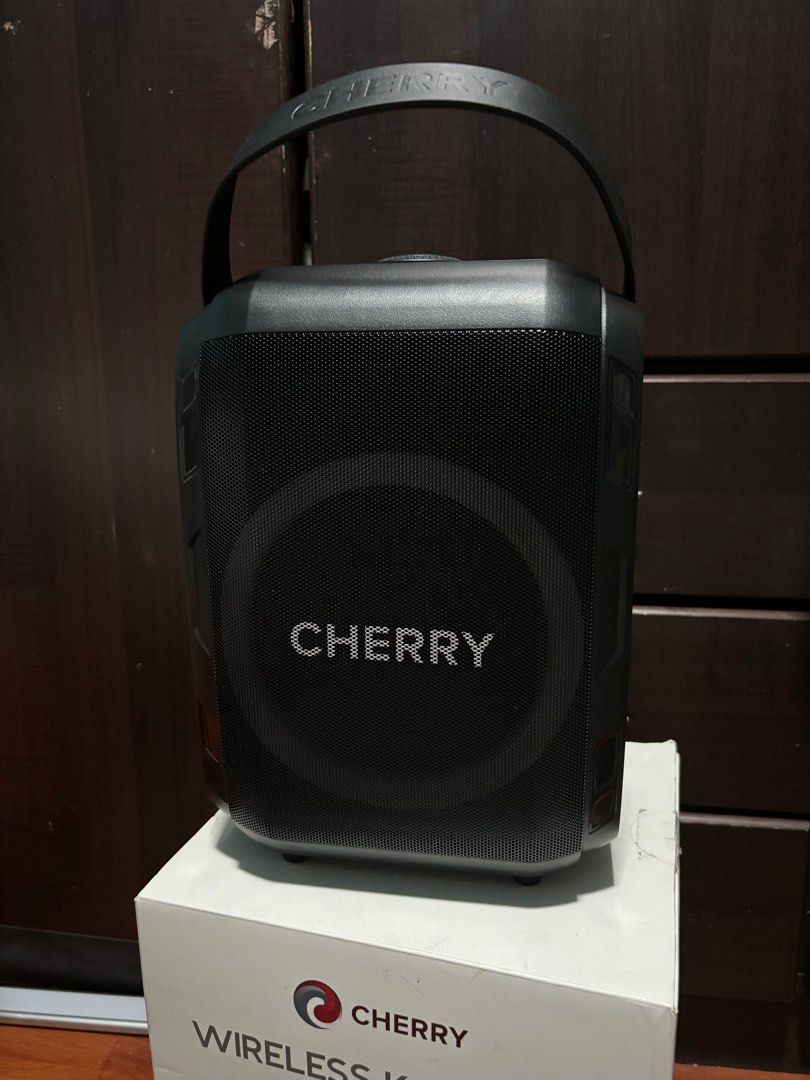 Wireless Karaoke Speaker with 2 Microphones (Category: Microphones) located in Manila. Submitted by lizllante (Listing ID 1365789298, Image 2). Description: Reason for Selling: Barely used, good as new - Price is negotiable - with slightly damaged box - no issues, working perfectly - 4 to 9 hours working time - 4000mAh battery - NO REMOTE CONTROL - 10 Meters Bluetooth Transmission Distance - Bluetooth Version 5.0 - Product Size: 28.6 x 19.3 x 16.