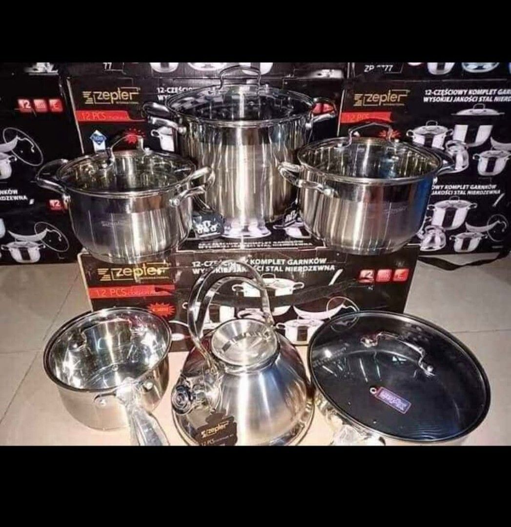 Zepter 12pcs cookware set (Category: Cookware & Accessories) located in Valenzuela. Submitted by 021989 (Listing ID 1365813149, Image 2). Description: .