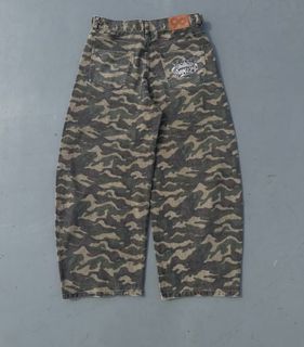 9090 king logo slub denim buggy pants 落葉褲名古屋店代購需一 9090 king logo slub denim buggy pants 落葉褲名古屋店代購需一